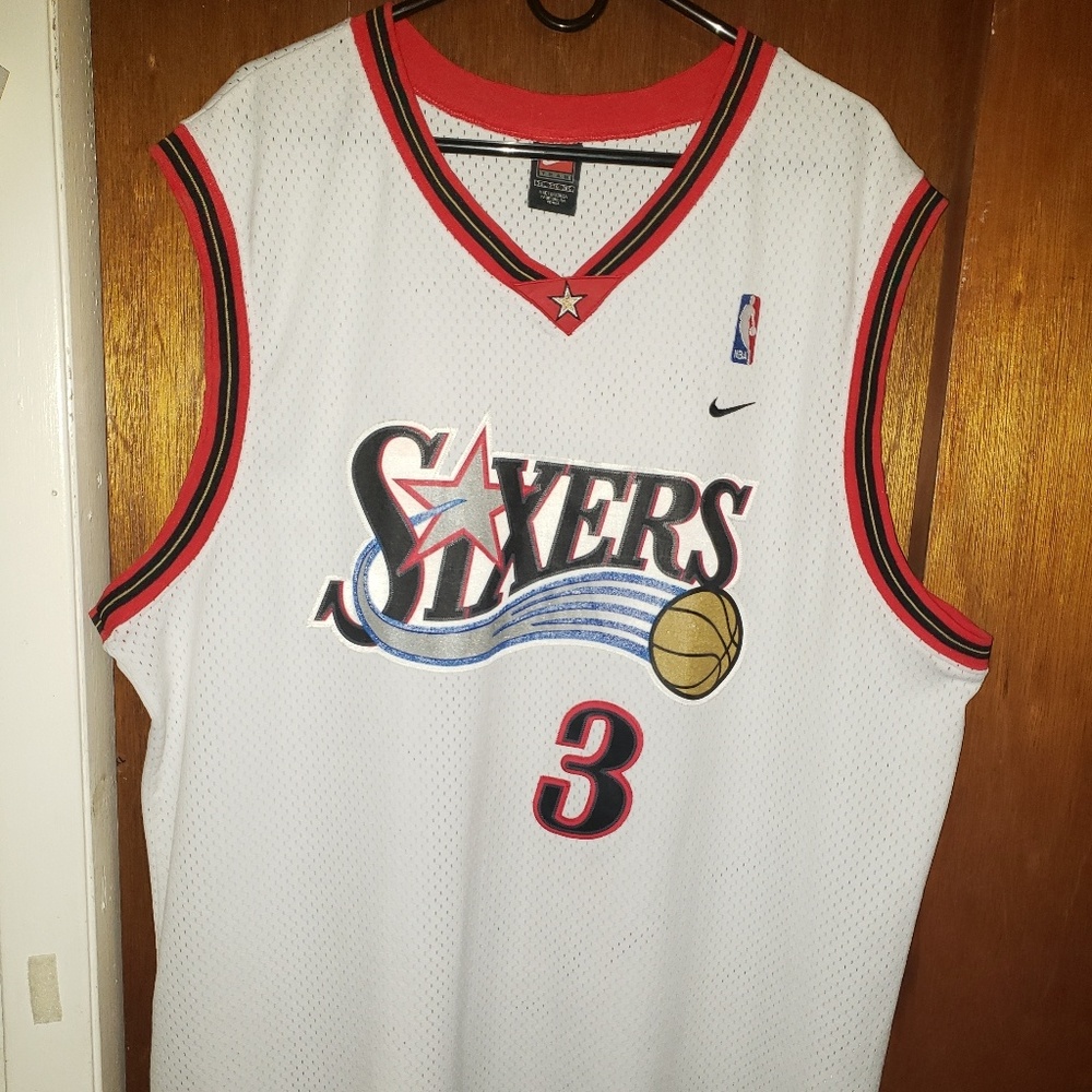 Allen Iverson white Nike Jersey 76ers